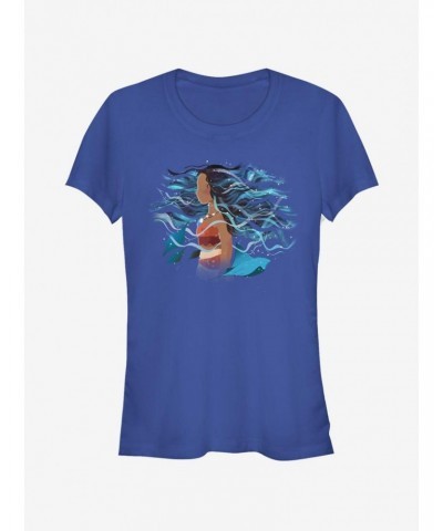 Disney Moana Moana In Ocean Girls T-Shirt $7.17 T-Shirts