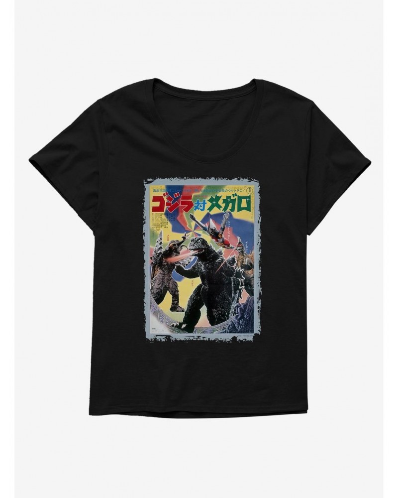 Godzilla Vs Megalon Girls T-Shirt Plus Size $9.25 T-Shirts