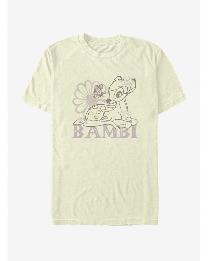 Disney Bambi Simple Flowers T-Shirt $11.95 T-Shirts