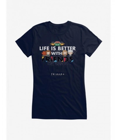 Friends Life Is Better Girls T-Shirt $7.97 T-Shirts