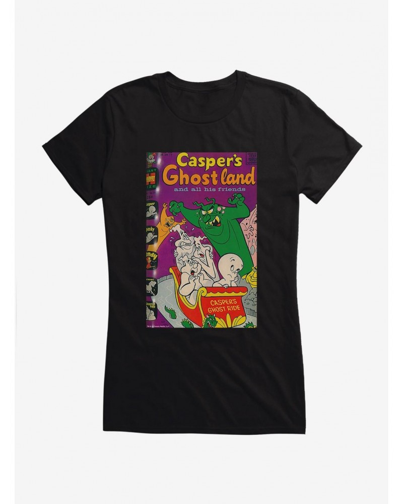 Casper The Friendly Ghost Ghostland And Friends Ghost Ride Girls T-Shirt $12.45 T-Shirts