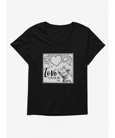 Fiona The Hippo Valentine's Day Cloud Sketch Girls T-Shirt Plus Size $9.48 T-Shirts