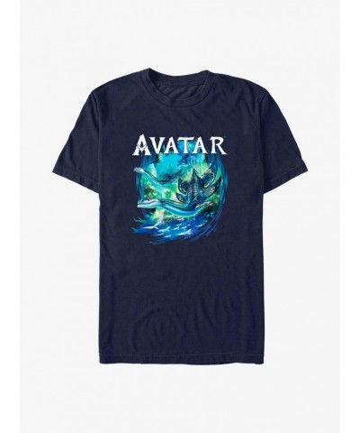 Avatar: The Way of Water Underwater Tulkun T-Shirt $7.89 T-Shirts