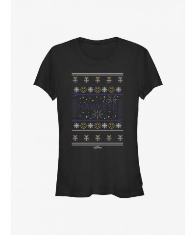 Marvel Hawkeye Hawkeye Christmas Sweater Girls T-Shirt $7.57 T-Shirts