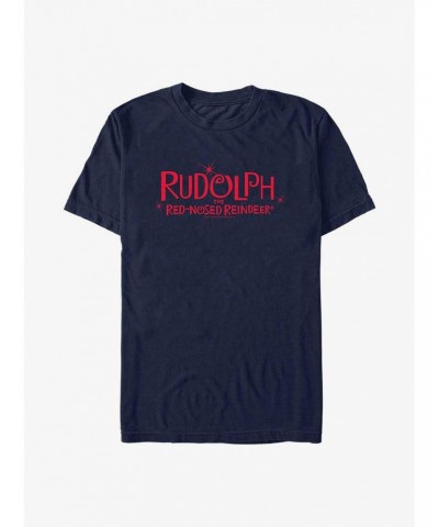 Rudolph The Red-Nosed Reindeer Rudolph Red Logo T-Shirt $7.46 T-Shirts