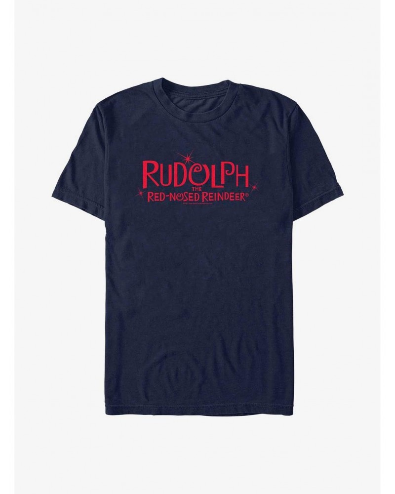 Rudolph The Red-Nosed Reindeer Rudolph Red Logo T-Shirt $7.46 T-Shirts