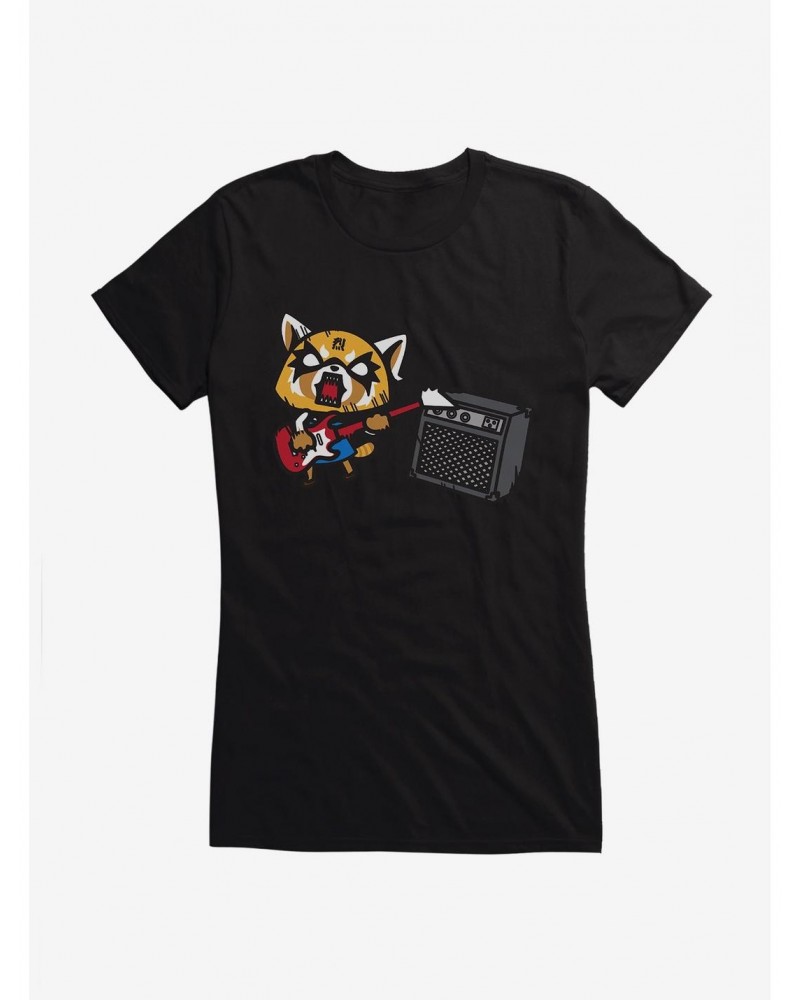 Aggretsuko Metal Shredding Girls T-Shirt $7.77 T-Shirts