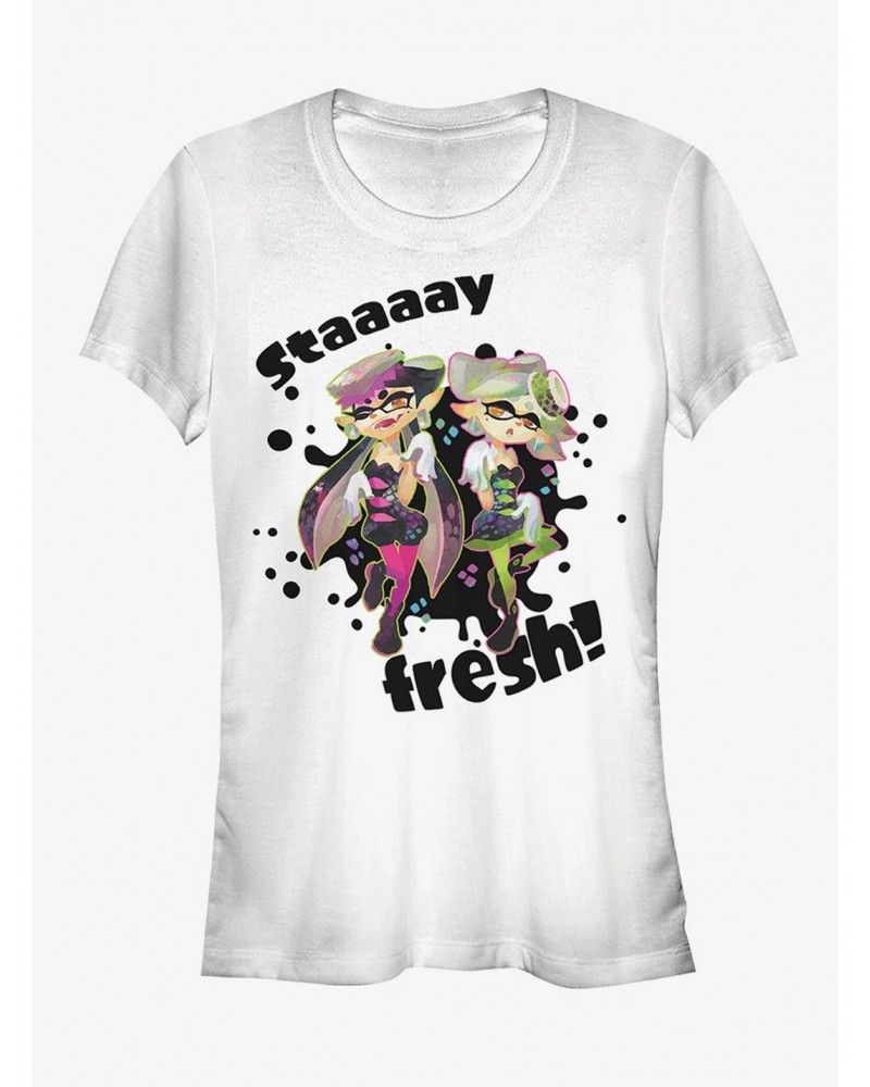 Nintendo Splatoon Stay Fresh Girls T-Shirt $6.47 T-Shirts