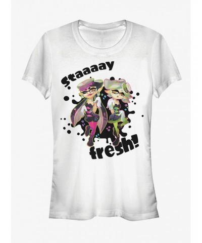 Nintendo Splatoon Stay Fresh Girls T-Shirt $6.47 T-Shirts