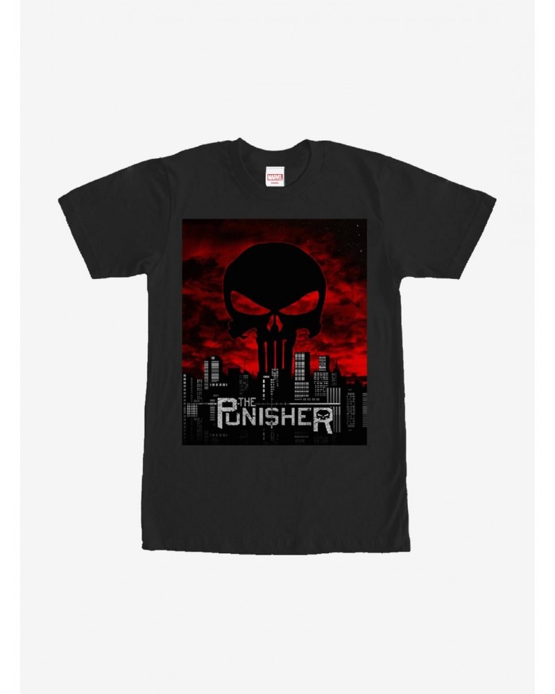 Marvel The Punisher Skyline T-Shirt $7.27 T-Shirts