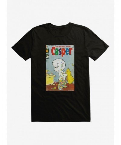 Casper The Friendly Ghost Bubbles Comic Cover T-Shirt $7.41 T-Shirts