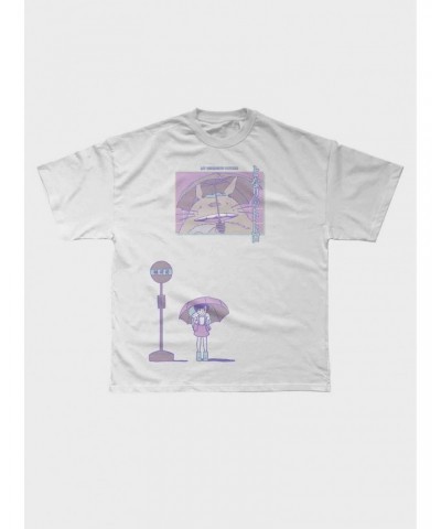 Studio Ghibli My Neighbor Totoro Bus Stop Boyfriend Fit Girls T-Shirt $11.45 T-Shirts