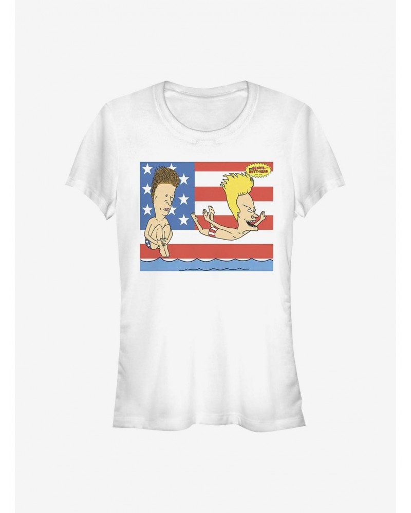 Beavis And Butthead 'Merica Girls T-Shirt $8.72 T-Shirts