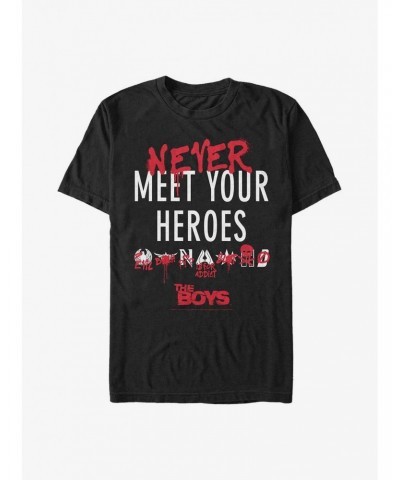 The Boys Never Meet Your Heroes T-Shirt $7.14 T-Shirts