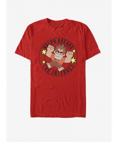 Disney Wreck-It Ralph Wreck Round Linear T-Shirt $5.28 T-Shirts