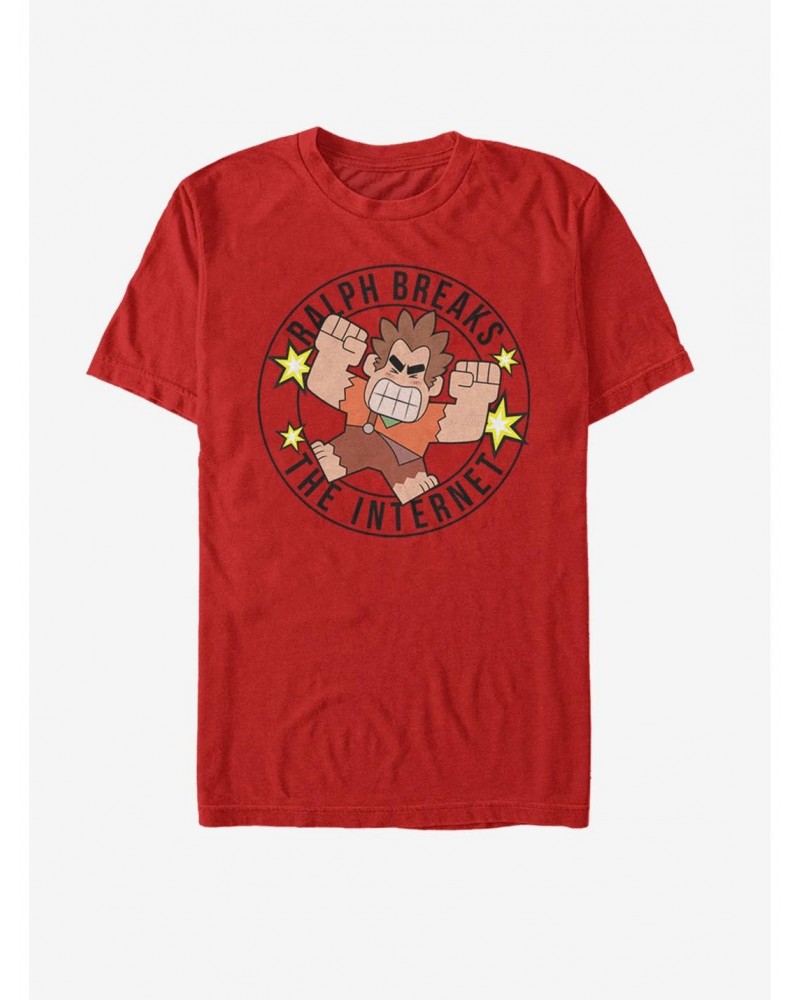 Disney Wreck-It Ralph Wreck Round Linear T-Shirt $5.28 T-Shirts