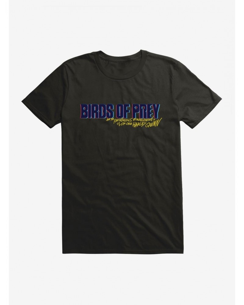 DC Comics Birds Of Prey Harley Quinn 3D Title T-Shirt $6.69 T-Shirts