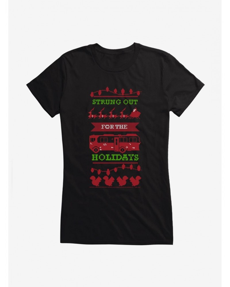 National Lampoon's Christmas Vacation Strung Out For The Holidays Girls T-Shirt $7.37 T-Shirts