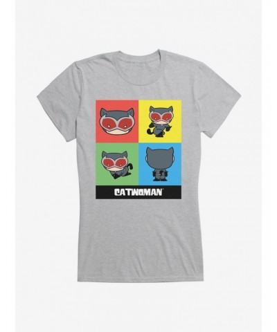 DC Comics Batman Chibi Catwoman Squares Girls T-Shirt $11.45 T-Shirts