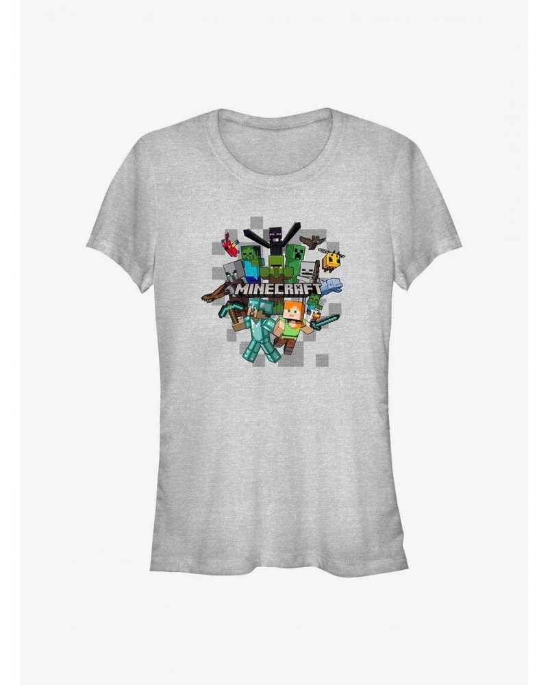 Minecraft Crafty Crew Girls T-Shirt $7.57 T-Shirts