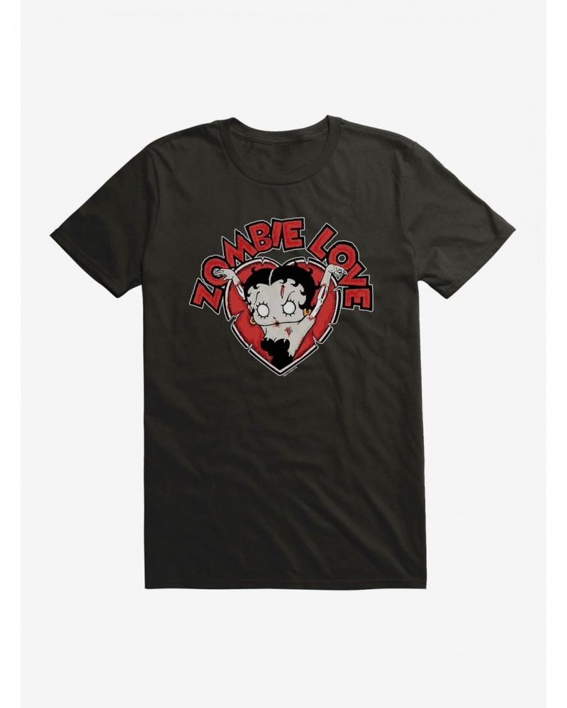 Betty Boop Zombie Love Heart T-Shirt $7.46 T-Shirts