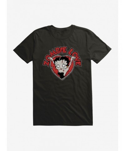 Betty Boop Zombie Love Heart T-Shirt $7.46 T-Shirts