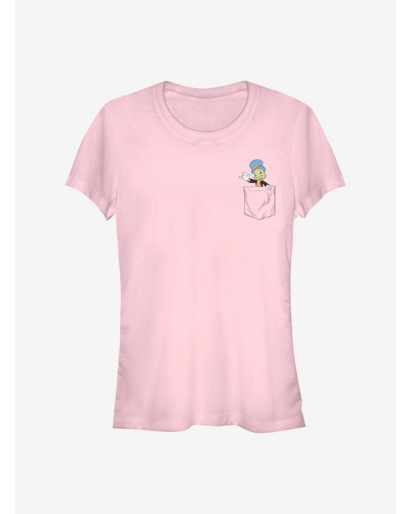 Disney Pinocchio Jiminy Faux Pocket Girls T-Shirt $6.80 T-Shirts