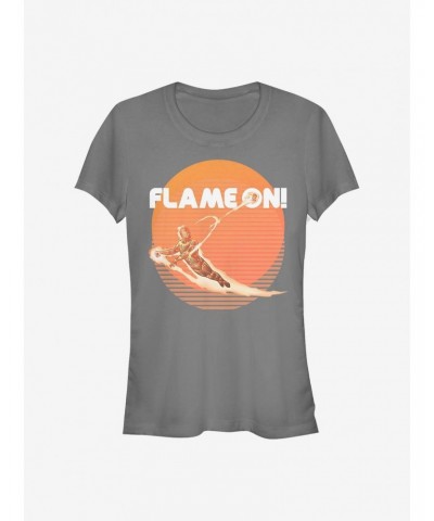 Marvel Fantastic Four Retro Flame Girls T-Shirt $9.56 T-Shirts