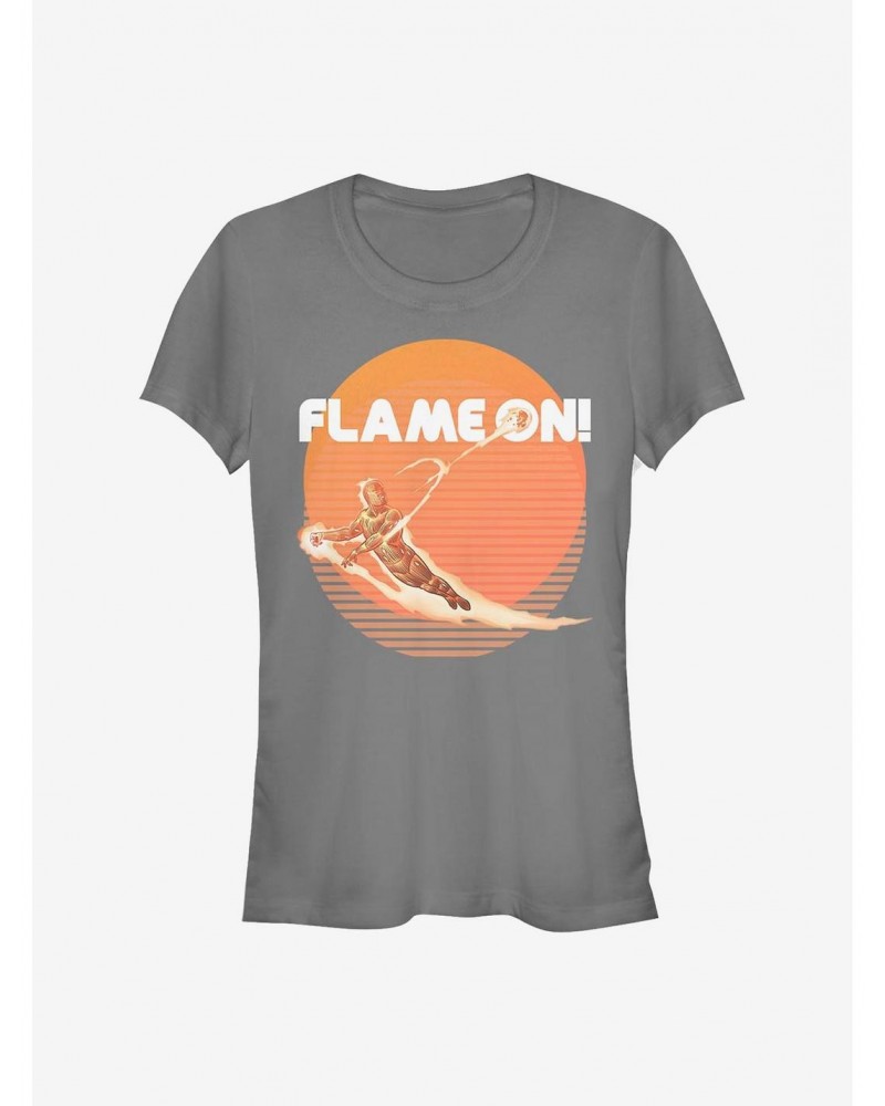 Marvel Fantastic Four Retro Flame Girls T-Shirt $9.56 T-Shirts