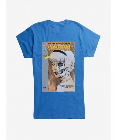 Chilling Adventures of Sabrina Half Skull Face Girls T-Shirt $10.46 T-Shirts