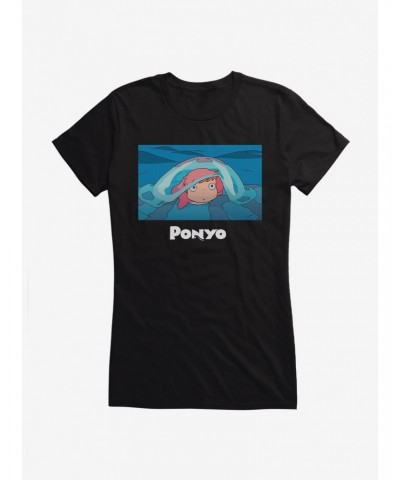 Studio Ghibli Ponyo Poster Art Girls T-Shirt $9.56 T-Shirts