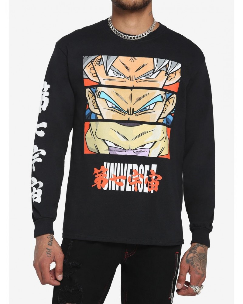 Dragon Ball Super Universe 7 Eyes Long-Sleeve T-Shirt $18.08 T-Shirts