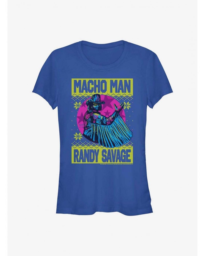 WWE Macho Man Randy Savage Ugly Christmas Girls T-Shirt $9.96 T-Shirts