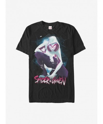 Marvel Spider-Man: Into The Spider-Verse Ghost-Spider Web T-Shirt $5.90 T-Shirts