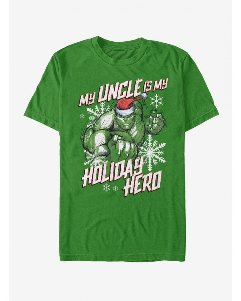 Marvel Hulk Holiday Uncle Hulk T-Shirt $8.03 T-Shirts