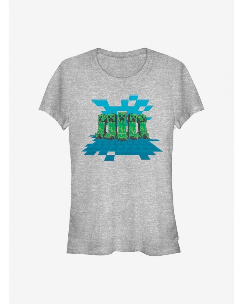 Minecraft Creeper Mob Girls T-Shirt $9.96 T-Shirts