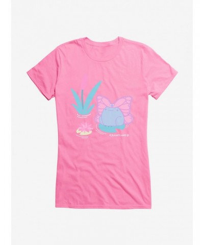 Rainylune Sprout The Frog Butterfly Girls T-Shirt $9.76 T-Shirts