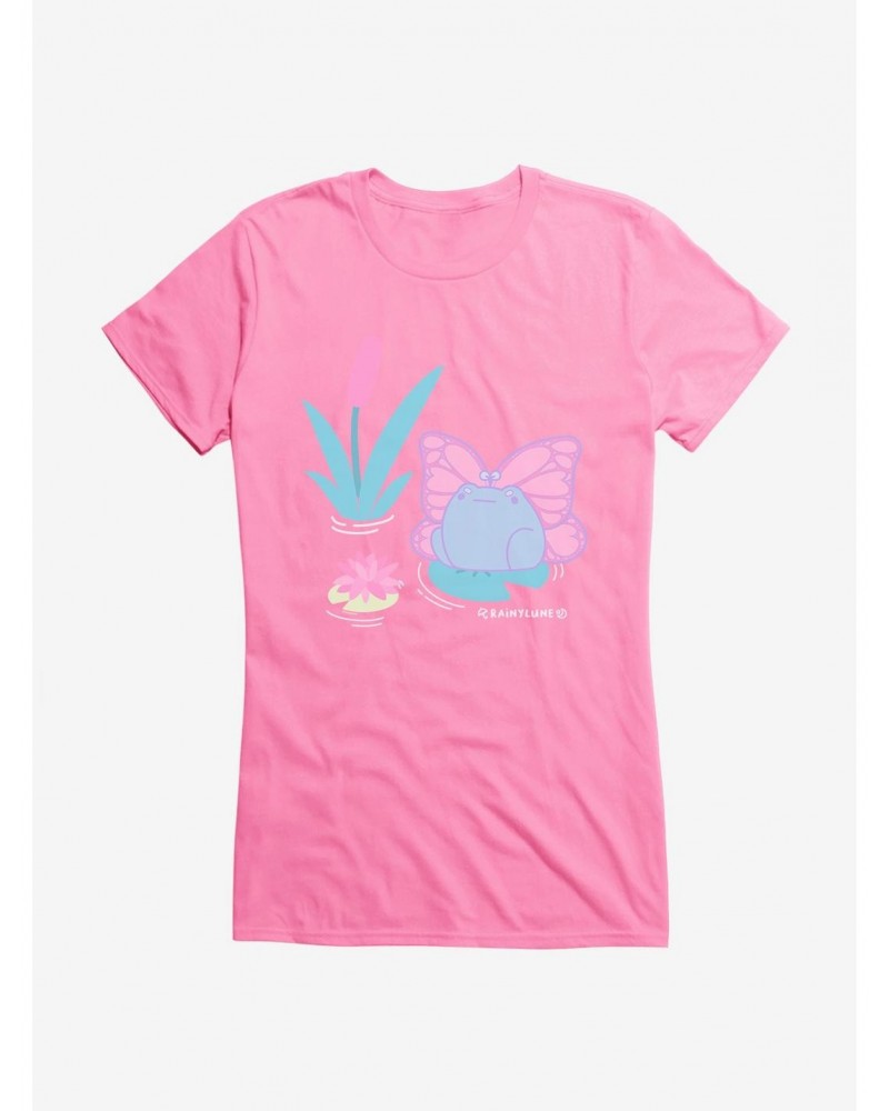 Rainylune Sprout The Frog Butterfly Girls T-Shirt $9.76 T-Shirts