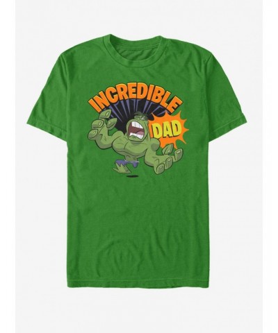 Marvel Hulk Incredible Dad Retro T-Shirt $9.56 T-Shirts