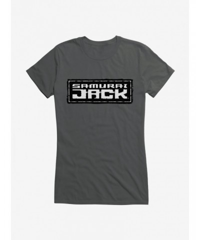 Samurai Jack Bold White Script Girls T-Shirt $9.36 T-Shirts