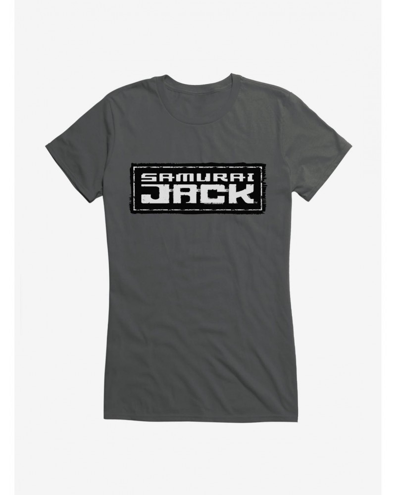 Samurai Jack Bold White Script Girls T-Shirt $9.36 T-Shirts