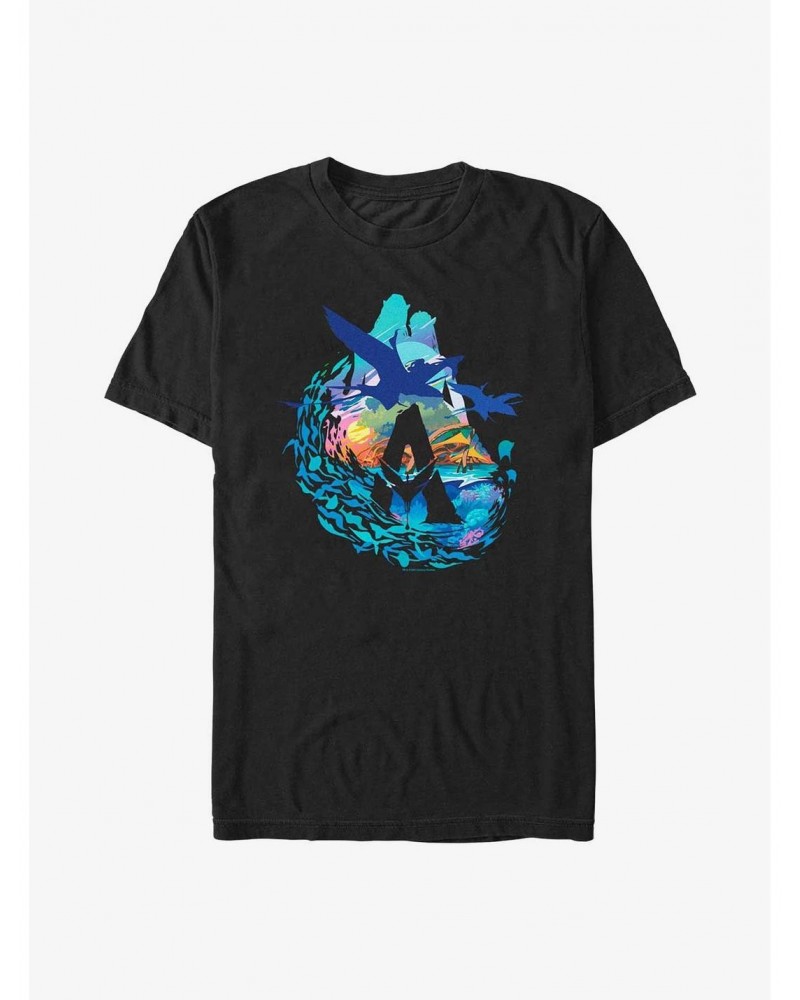 Avatar: The Way of Water Scenic Flyby Extra Soft T-Shirt $8.97 T-Shirts