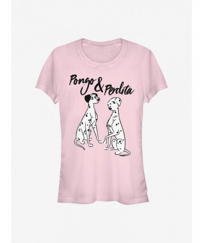 Disney 101 Dalmatians Pongo And Perdita Girls T-Shirt $6.63 T-Shirts