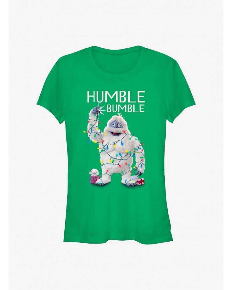 Rudolph The Red-Nosed Reindeer Humble Bumble Lights Girls T-Shirt $9.36 T-Shirts