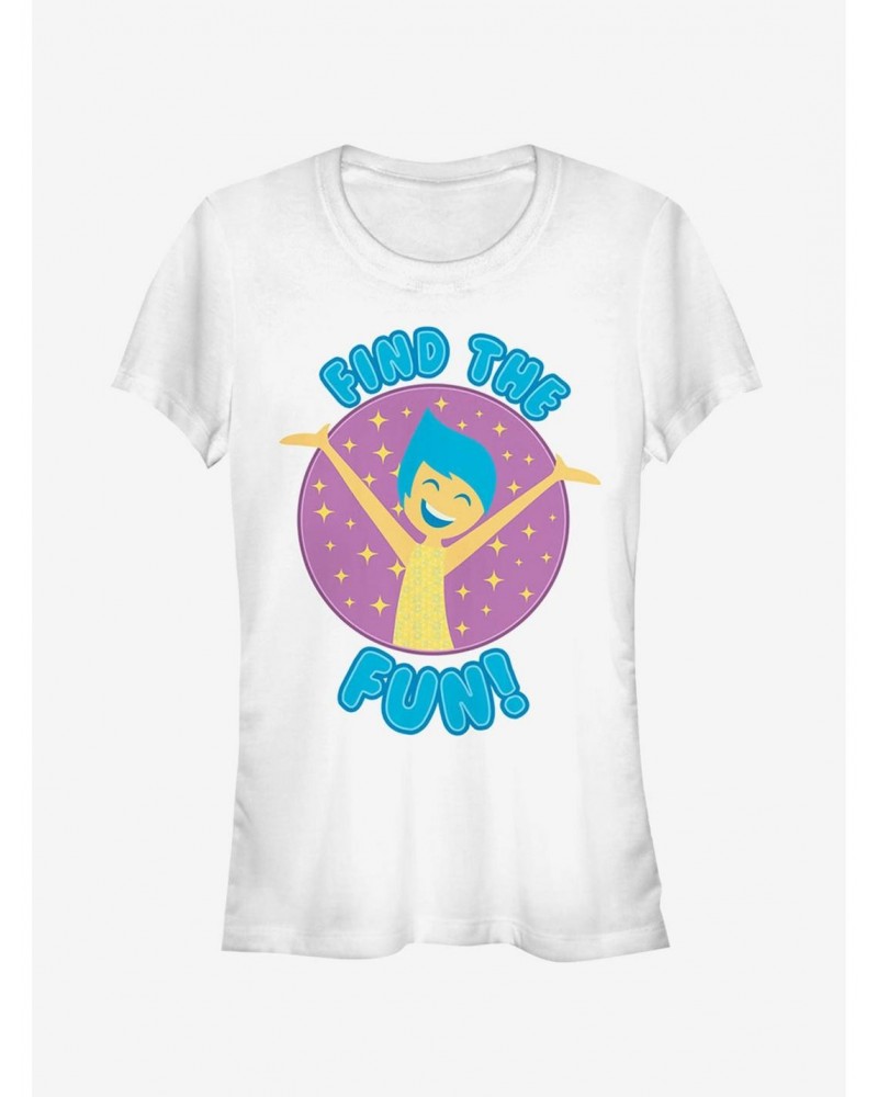 Disney Pixar Inside Out Joy Find Fun Girls T-Shirt $6.97 T-Shirts