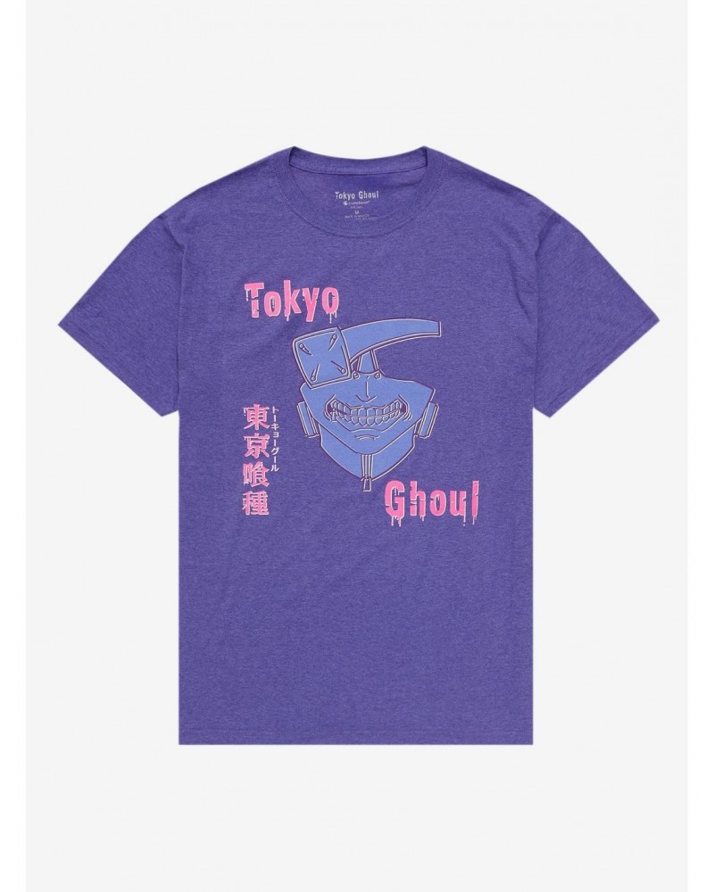 Tokyo Ghoul Ken Kaneki Mask Purple T-Shirt $2.21 T-Shirts