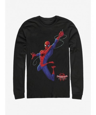 Marvel Spider-Man: Into The Spider-Verse Real Spider-Man Long-Sleeve T-Shirt $8.95 T-Shirts