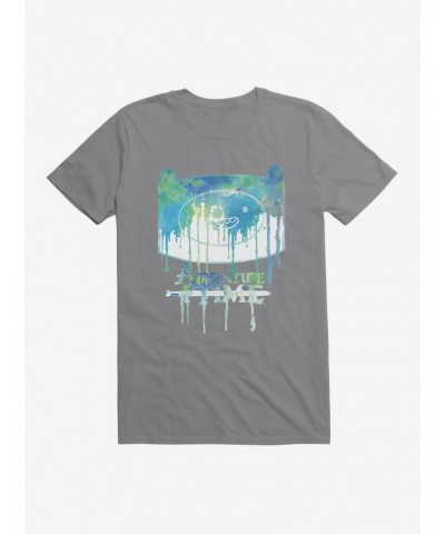 Adventure Time Finn Watercolors Drip T-Shirt $5.93 T-Shirts