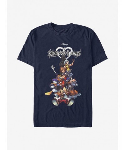 Disney Kingdom Hearts Group With Logo T-Shirt $9.56 T-Shirts