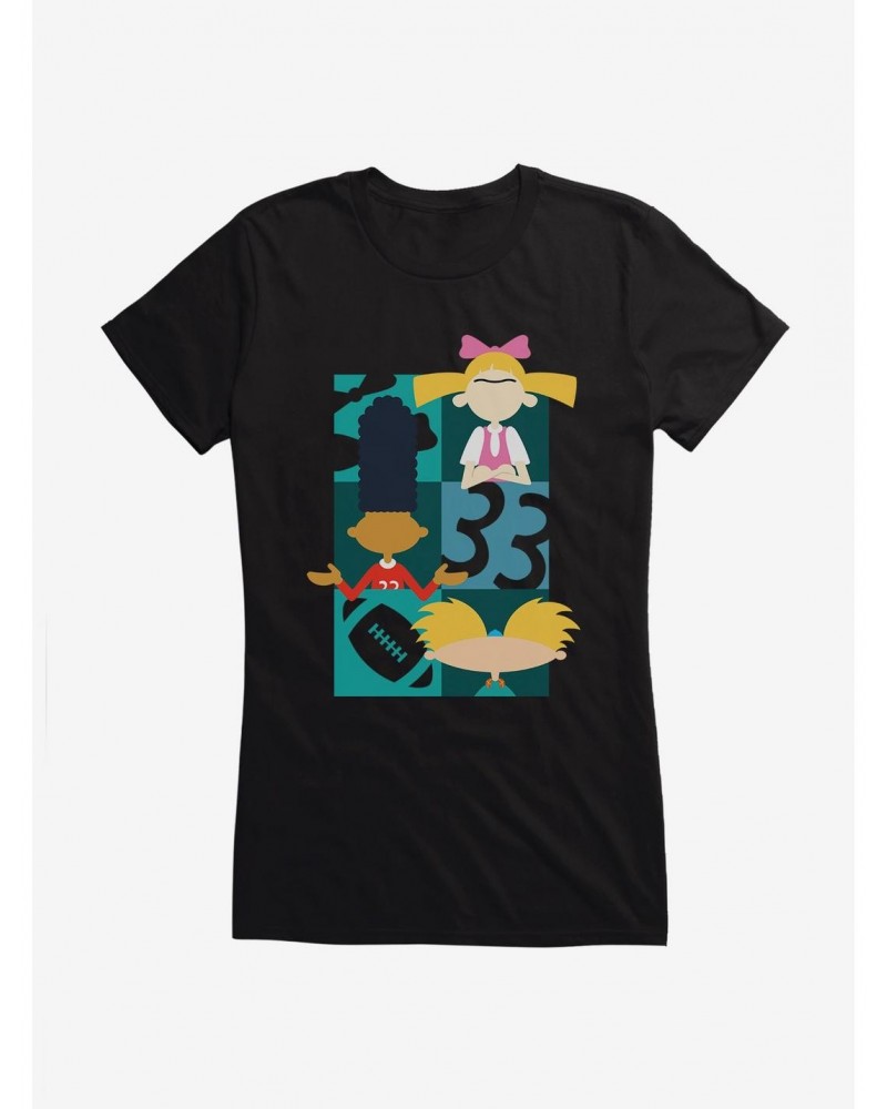 Hey Arnold! Icon Silhouettes Girls T-Shirt $6.77 T-Shirts